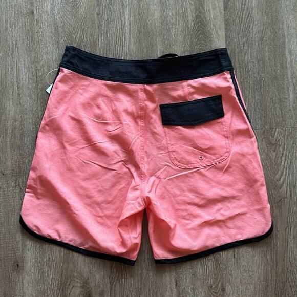 NWT Zyia Active Coral Board Shorts XS 7” Swim Surf Beachwear Pockets - Picture 7 of 7